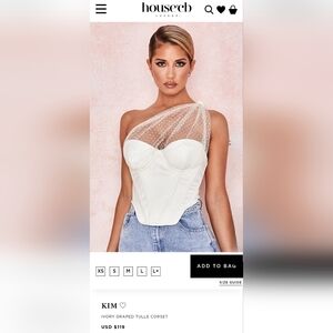 House of CB Ivory Kim Corset NWOT